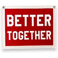 Better Together Banner | Filz Wimpelkette Zum Aufhängen Vintage Girlande Wanddekoration Wandbehang von DustyPennants