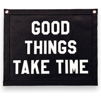 Gute Dinge Brauchen Zeit Banner | 40 cm X 50 Filz Wimpelkette Vintage Girlande Wanddekoration Wandbehang Gute Dinge Brauchen Zeit Banner | 40 cm X 50 Filz Wimpelkette Vintage Girlande Wanddekoration Wandbehang von DustyPennants