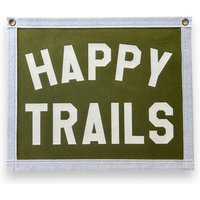 Happy Ways Banner | Filz Wimpelkette Zum Aufhängen Vintage Style Wanddekoration Wandbehang Positiv Denken Reisen Wandern von DustyPennants