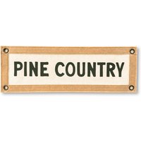 Pine Country Filz Nook Flagge Banner | 18 X 50 cm Wimpelkette Zum Aufhängen Wanddekoration von DustyPennants
