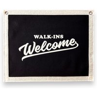 Walk-Ins Willkommen Banner | Filz Wimpelkette Zum Aufhängen Vintage Girlande Geschäft Wanddekor Wandbehang Für Geschäfte von DustyPennants