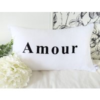 Kissenbezug/Kissen Aus Baumwollgaze 50x30 Liebeskissen Weißes Liebesgeschenk Lendenkissen Neue Wohnung Kissenbezug/Kissen Aus Baumwollgaze 50x30 Liebeskissen Weißes Liebesgeschenk Lendenkissen Neue Wohnung von DustyRoseCouture