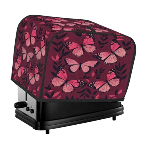 Butterflies Leaf Pattern Toaster Cover 4 Slice for Kitchen Appliances Waterproof Oxford Fabric Appliance Cover with Side Pocket & Handle Loop, Dustproof & Wear Resistant Butterflies Leaf Pattern Toaster Cover 4 Slice for Kitchen Appliances Waterproof Oxford Fabric Appliance Cover with Side Pocket & Handle Loop, Dustproof & Wear Resistant von Dusviba