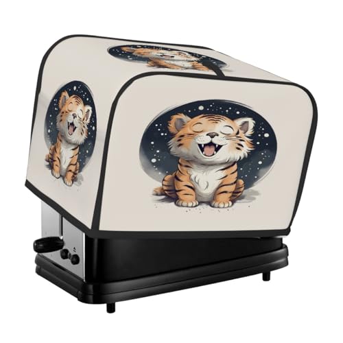 Retro Painting Cute Tiger Toaster Cover 4 Slice for Kitchen Appliances Waterproof Oxford Fabric Appliance Cover with Side Pocket & Handle Loop, Dustproof & Wear Resistant Retro Painting Cute Tiger Toaster Cover 4 Slice for Kitchen Appliances Waterproof Oxford Fabric Appliance Cover with Side Pocket & Handle Loop, Dustproof & Wear Resistant von Dusviba