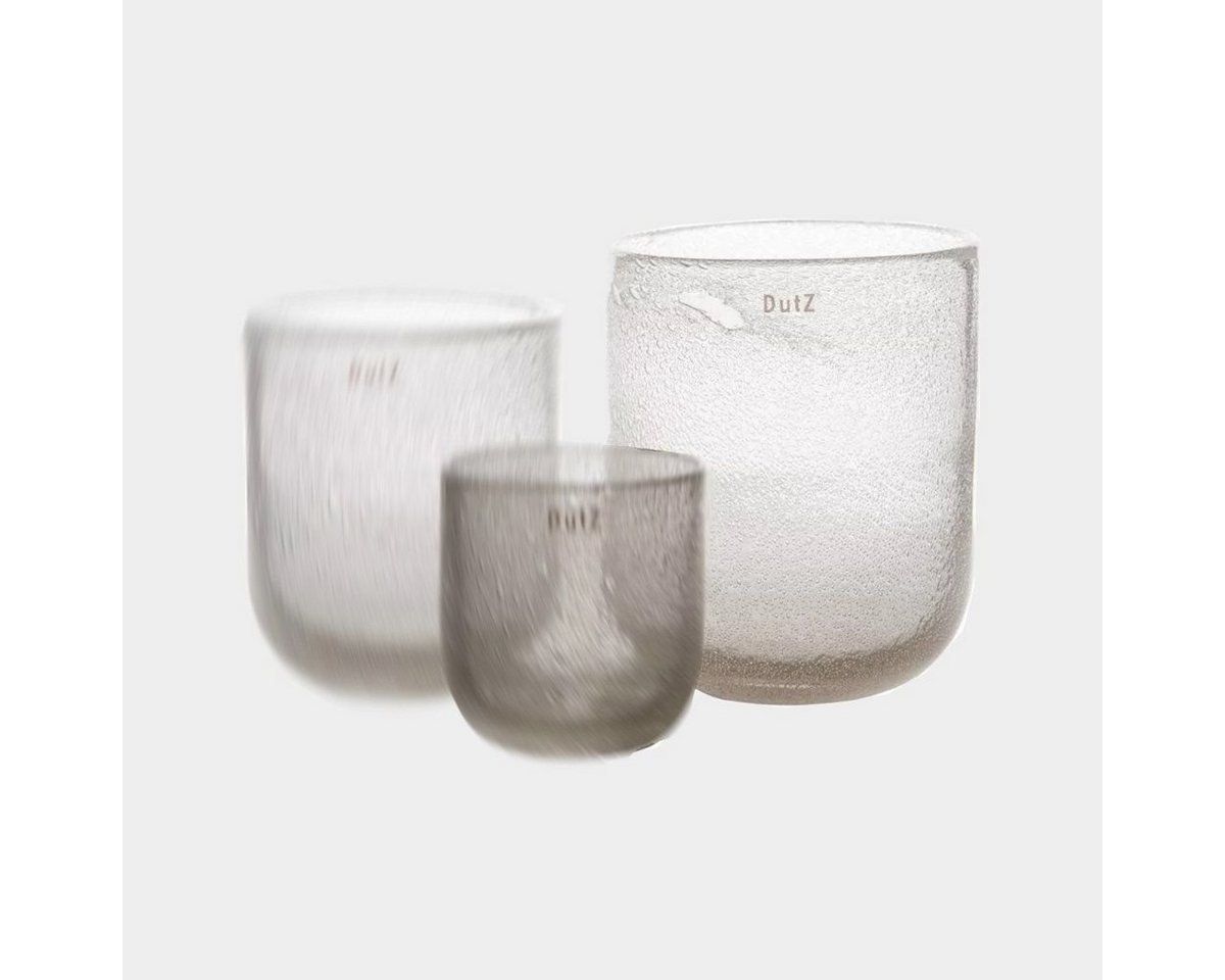 DutZ Dekovase Blumenvase Klarglas mit Blasen H23 von DutZ