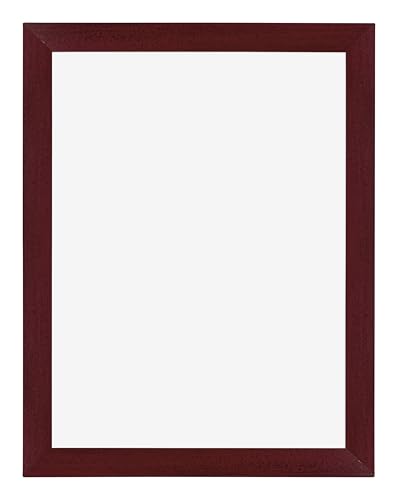 Dutch Frame Factory - Bilderrahmen 18x24 cm - Weinrot Gewischt - Bilderrhamen aus MDF mit Antireflex Kunstglas - Fotorahmen 18x24 cm - Marseille von Dutch Frame Factory