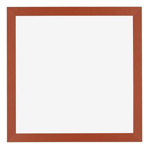 Dutch Frame Factory - Bilderrahmen 20x20 cm - Orange - Bilderrhamen aus MDF mit Antireflex Kunstglas - Fotorahmen 20x20 cm - Marseille von Dutch Frame Factory
