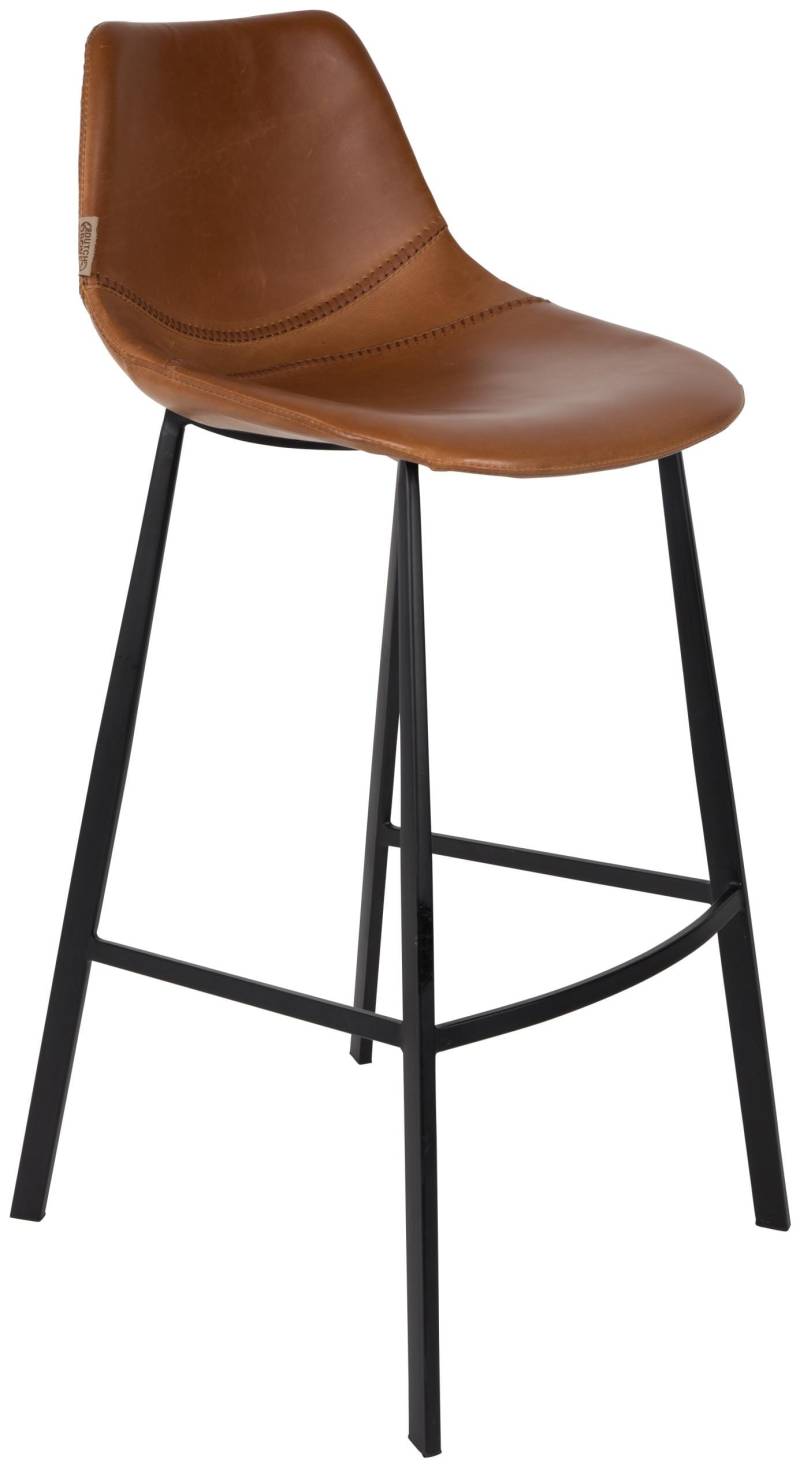 Barhocker FRANKY Kunstleder Vintage braun von DutchBone von DutchBone