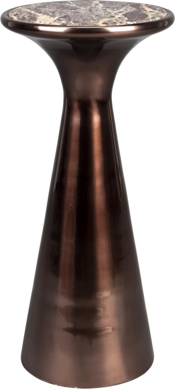 Beistelltisch MOUNT S aus recyceltem Aluminium mit Marmorplatte Beistelltisch MOUNT S aus recyceltem Aluminium mit Marmorplatte von DutchBone