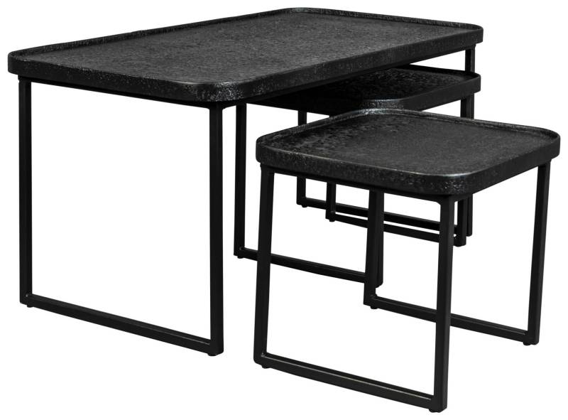 Couchtisch WINSTON BLACK 3-er Set von DUTCH BONE von DutchBone