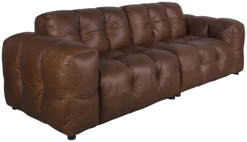 HACKMAN 3-Sitzer Sofa Echtleder dunkelbraun von DUTCHBONE von DutchBone