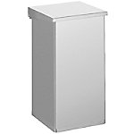 Dutch Design Aluminium Abfalleimer 55 L 60 x 30 x 60 cm Aluminium von DutchDesign