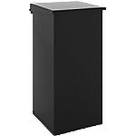 DutchDesign Treteimer Pulverbeschichtetes Aluminium 110 L 36 (B) x 36 (T) x 80 (H) cm Schwarz von DutchDesign