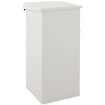 DutchDesign Treteimer Pulverbeschichtetes Aluminium 110 L 36 (B) x 36 (T) x 80 (H) cm Weiß von DutchDesign