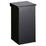 DutchDesign Treteimer Pulverbeschichtetes Aluminium 55 L 30 (B) x 30 (T) x 60 (H) cm Schwarz von DutchDesign