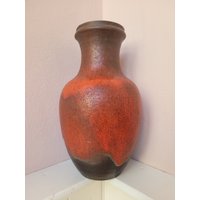 Vintage Vase, Fat Lava W Germany Scheuring Vase 7301-28 von DutchWoolDesign
