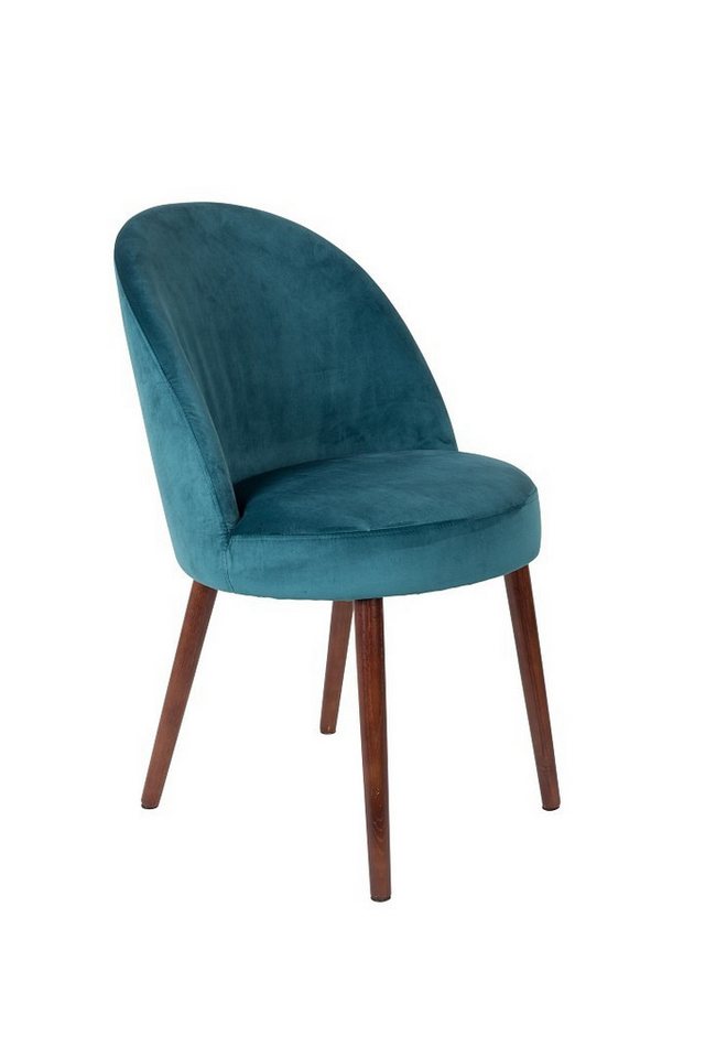 Dutchbone Esszimmerstuhl Retro Esstischstuhl Barbara Samt verschiedene Farben von Dutchbone