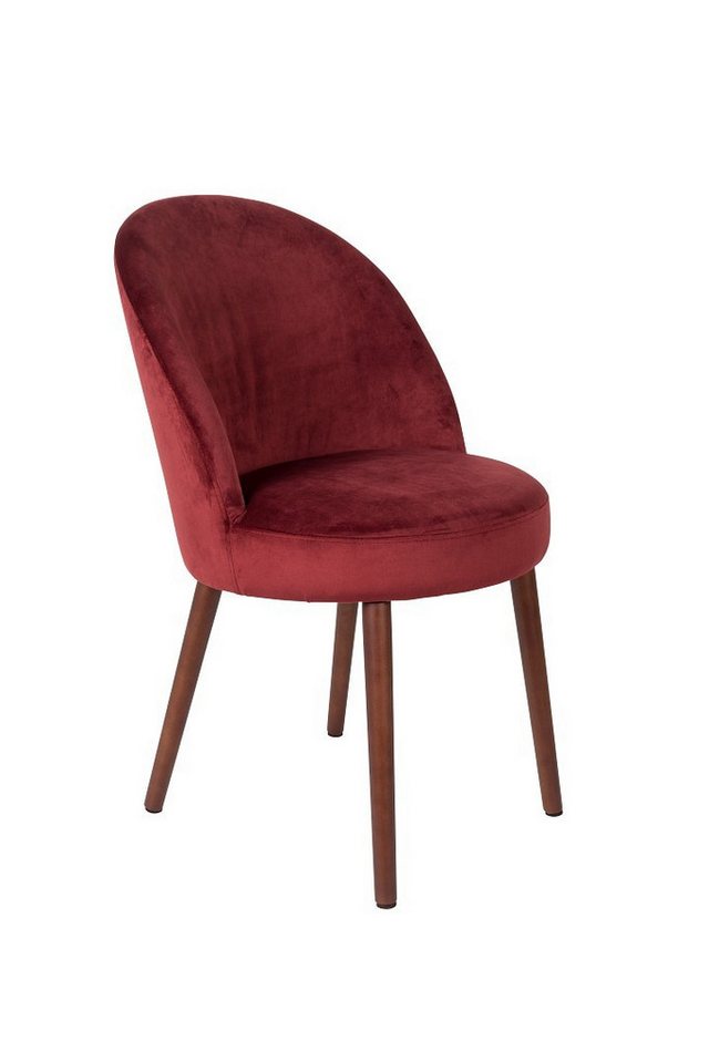 Dutchbone Esszimmerstuhl Retro Esstischstuhl Barbara Samt verschiedene Farben von Dutchbone