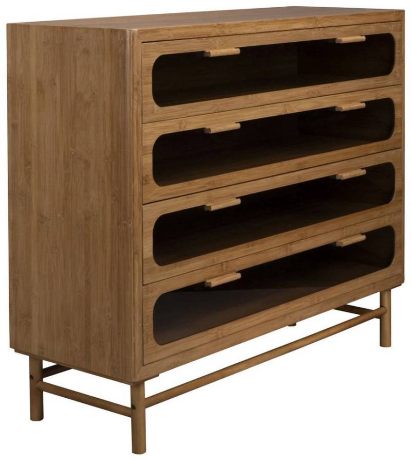 Dutchbone Schubkastenkommode Schubkastenkommode CAROUN aus carbonisiertem Bambus von DutchBone von Dutchbone