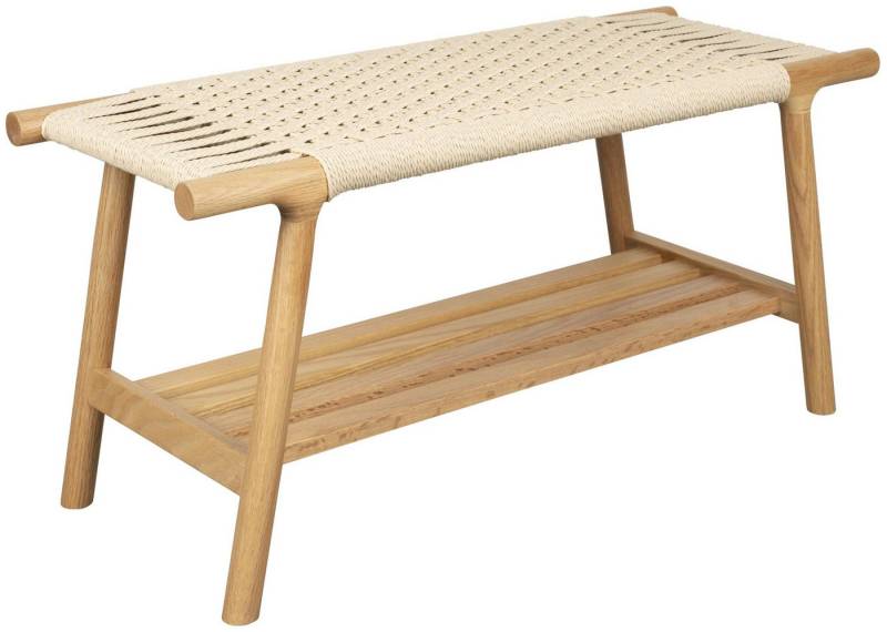 Dutchbone Schuhbank Sitzbank Kintaro aus Eiche Japandi-Design mit Seilgeflecht Dutchbone Schuhbank Sitzbank Kintaro aus Eiche Japandi-Design mit Seilgeflecht von Dutchbone