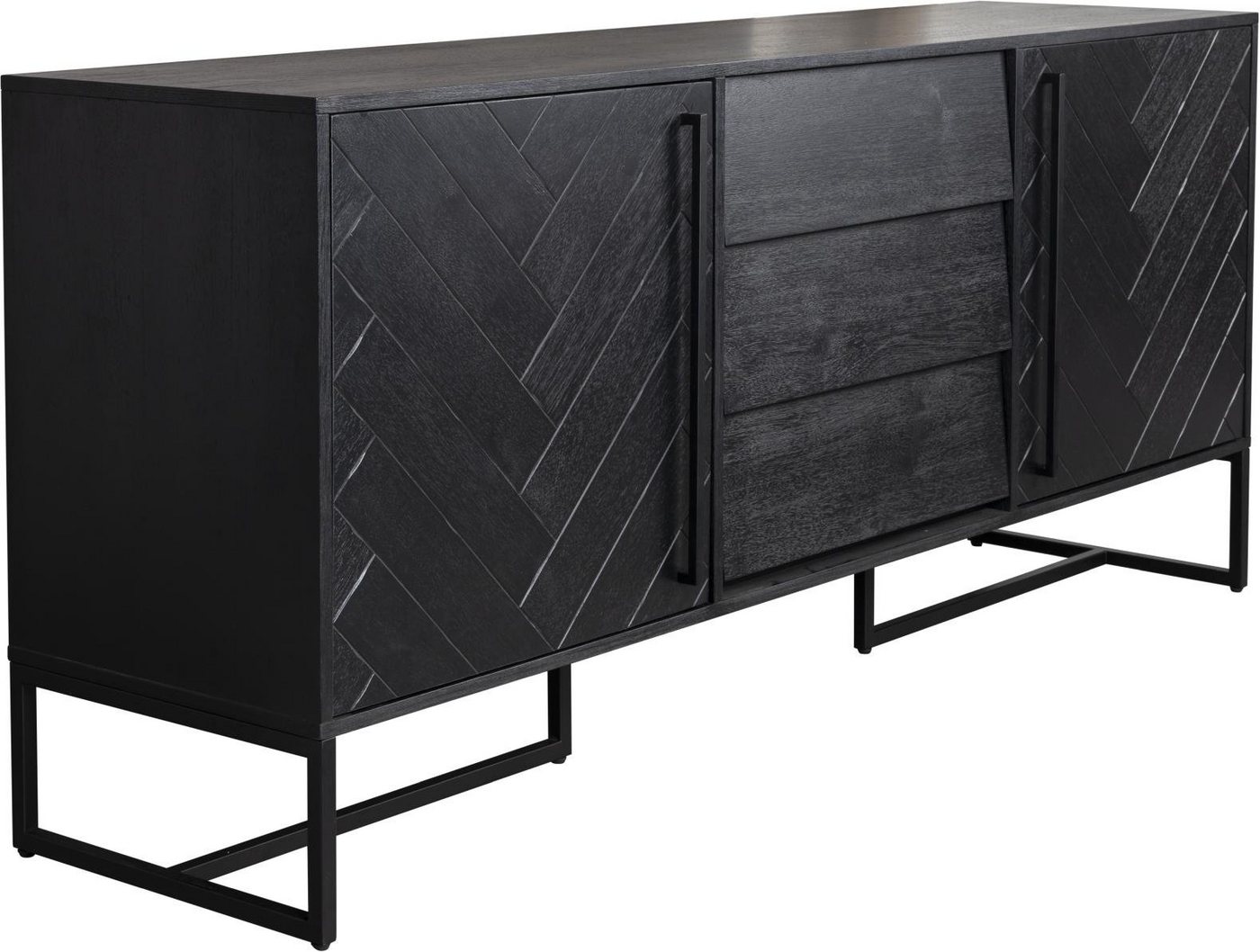 Dutchbone Sideboard Sideboard CLASS HIGH BLACK von DutchBone von Dutchbone