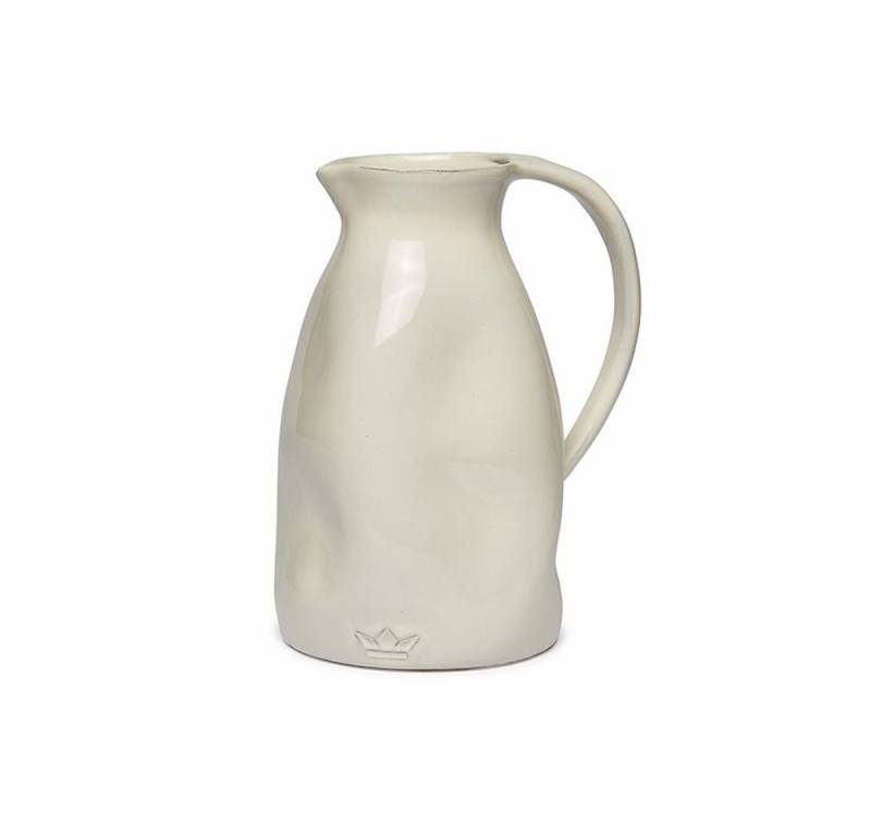 Dutchdeluxes Karaffe Karaffe Dented Jug Ceramic White von Dutchdeluxes