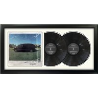 Kendrick Lamar - Good Kid, M.a.a.d City Doppelalbum Mit Rahmen 44 X 34, 5 Zoll Vinyl Weißes Passepartout Und Schwarzer von DutchessWallDecor