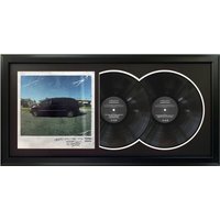 Kendrick Lamar - Good Kid, M.a.a.d. City Gerahmtes Doppelalbum 17, 5" X 34, 5" Gerahmtes Vinyl Schwarze Matte Und Schwarzer Rahmen von DutchessWallDecor