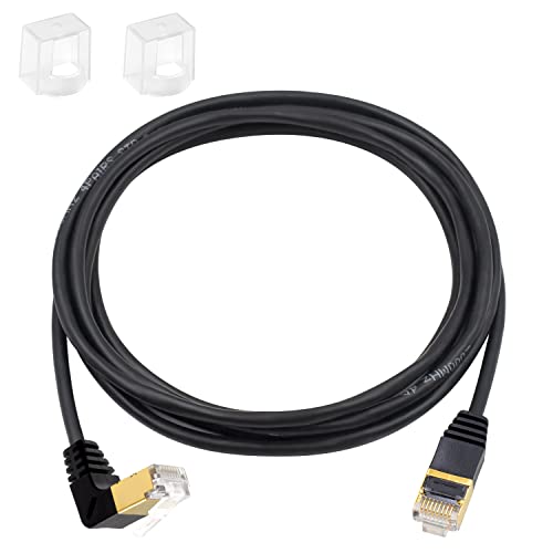 Duttek Cat 8 Netzwerkkabel 2M, 40Gbps 2000 MHz UP Angle RJ45 Stecker auf Stecker Ethernet Kabel für Laptop,Switch,Desktop von Duttek