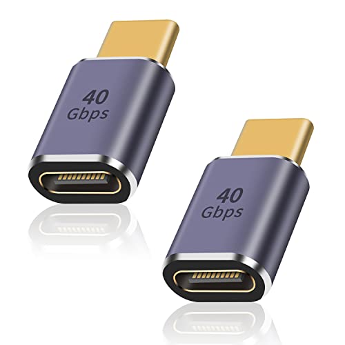 Duttek USB C Buchse auf Stecker 40Gbps, Unterstützt 8k@60HZ und 100W Schnellladung, Extender Adapter Kompatibel Mit Thunderbolt 3/4 und Typ C Schnittstellengeräten Duttek USB C Buchse auf Stecker 40Gbps, Unterstützt 8k@60HZ und 100W Schnellladung, Extender Adapter Kompatibel Mit Thunderbolt 3/4 und Typ C Schnittstellengeräten von Duttek