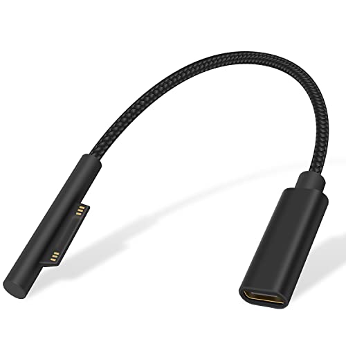 Duttek USB C Ladekabel, PD USB Typ C Schnellladekabel, geflochtene Oberfläche verbinden mit USB-C Ladekabel für Surface Pro3/Pro4/Pro5/Pro6/ProGo/Surface Laptop1/2/3 & Surface Book (15cm) von Duttek