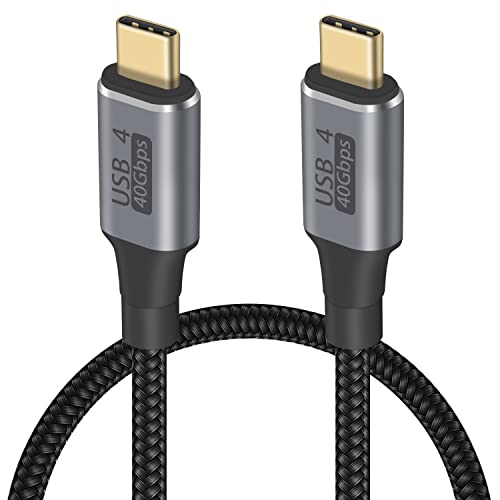 Duttek USB C auf USB C Kabel, USB 4 Thunderbolt 3 Kabel, 40 GBps Datenübertragung, PD 100 W Schnellladegerät, 8K@60 Hz Videoausgang, kompatibel mit Tablet, Laptop, Telefon, Dockingstation,50 cm von Duttek