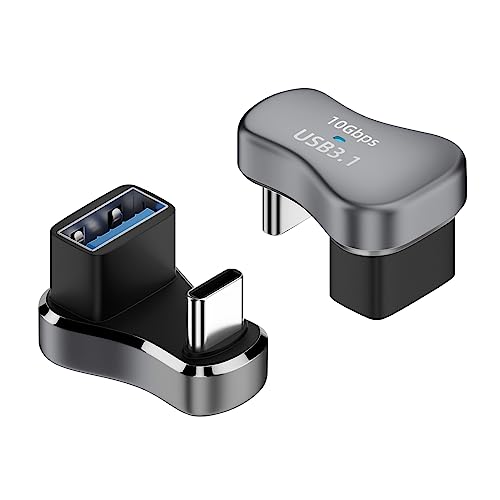 Duttek Winkel USB C auf USB A Adapter 10Gbps, 180 Grad Winkel USB C to USB A Adapter Übertragung OTG für Steam Deck, Laptops und Tablets, 2er Pack Duttek Winkel USB C auf USB A Adapter 10Gbps, 180 Grad Winkel USB C to USB A Adapter Übertragung OTG für Steam Deck, Laptops und Tablets, 2er Pack von Duttek