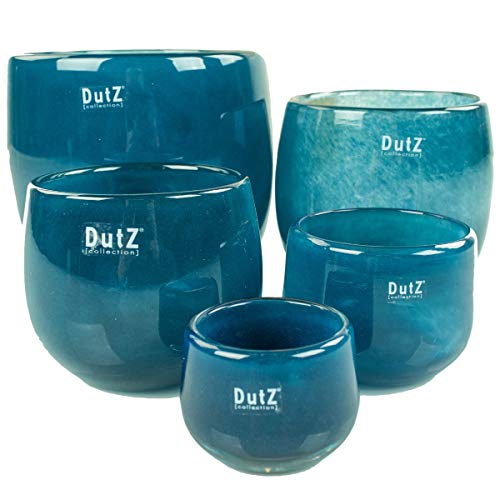 Dutz Collection Vase Pot Farbe Navy, Größe:H6 / D8 cm von Dutz Collection
