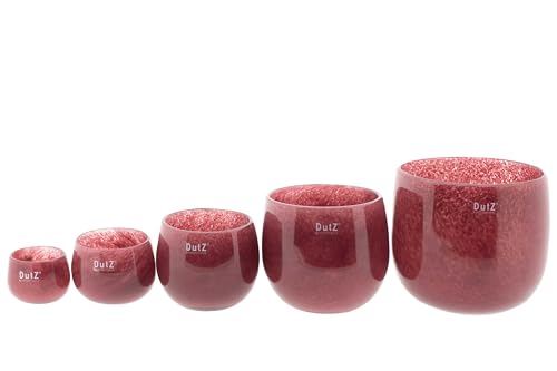 Dutz Pot Rasperry | Verschiedene Grössen | mundgeblasenes Glas (H 7 cm D 10 cm) von Dutz Collection