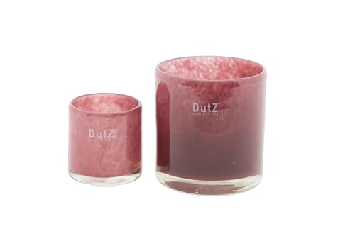 DutZ Cylinder Rasberry | H 10 D 10 cm | mundgeblasenes Glas von Dutz collection