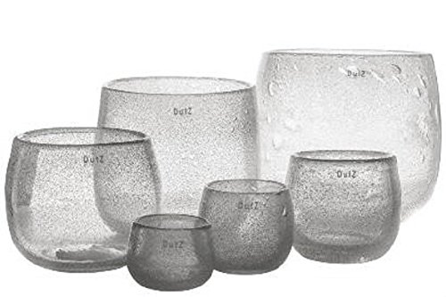 DUTZ Collection Glas - Pot H 14, D 16 cm - klar mit Luftblasen von Dutz