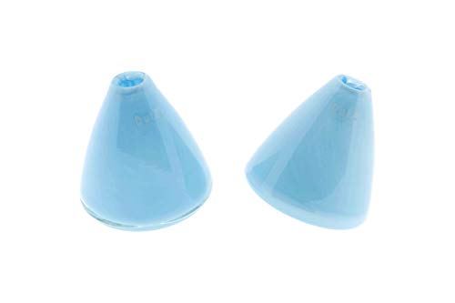 Dutz Tumbling Vase | Glas | mundgeblasen | H 12 cm D 10 cm | Wackelvase (hellblaus) von Dutz