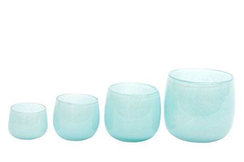 Dutz Vase , Windlicht, Pot H 14 D 16 Farbe pale blue, hellblau von Dutz