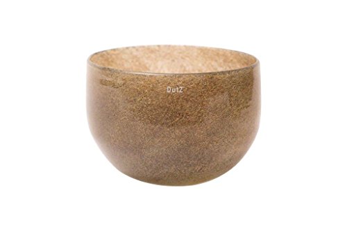 Dutz Vase Bowl silverbrownbubbles von Dutz