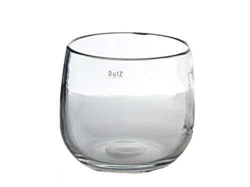 Glasvase/Glasübertopf Dutz Pot md 0 H11 D13 Clear/klarglas Vase handgefer... von Dutz