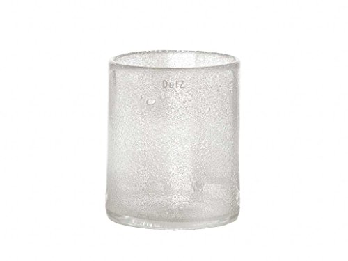 Vase Dutz Cylinder Clear Bubbles (H35 D15) von Dutz
