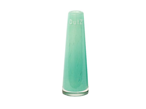 schmale/schlanke Glasvase Dutz SOLIFLEUR D5 H15 Jade/türkis Glas Vase han... von Dutz