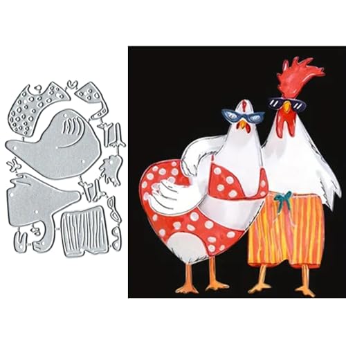 Metall-Stanzschablone für Paare, Huhnrahmen, Stanzschablonen für Scrapbooking, Karten, Fotoalbum, Basteln, dekorative Prägepapier-Stanzformen für Alben, Karten, Scrapbooking Metall-Stanzschablone für Paare, Huhnrahmen, Stanzschablonen für Scrapbooking, Karten, Fotoalbum, Basteln, dekorative Prägepapier-Stanzformen für Alben, Karten, Scrapbooking von DuuFounG