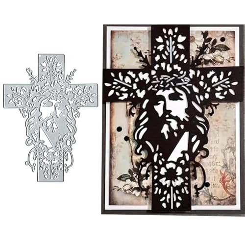 Metall-Stanzschablone mit Jesusgras-Kreuz, Jesus-Rahmen, Stanzschablonen, Stanzschablonen, DIY, Scrapbooking, Karten, Fotoalbum, Basteln, dekorative Prägepapier-Stanzformen für Alben, Karten Metall-Stanzschablone mit Jesusgras-Kreuz, Jesus-Rahmen, Stanzschablonen, Stanzschablonen, DIY, Scrapbooking, Karten, Fotoalbum, Basteln, dekorative Prägepapier-Stanzformen für Alben, Karten von DuuFounG