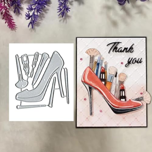 Metall-Stanzschablone mit hohem Absatz, Stanzschablone, Stanzschablonen für Scrapbooking, Karten, Fotoalbum, Basteln, dekorative Prägepapier-Stanzformen für Alben, Karten, Scrapbooking Metall-Stanzschablone mit hohem Absatz, Stanzschablone, Stanzschablonen für Scrapbooking, Karten, Fotoalbum, Basteln, dekorative Prägepapier-Stanzformen für Alben, Karten, Scrapbooking von DuuFounG