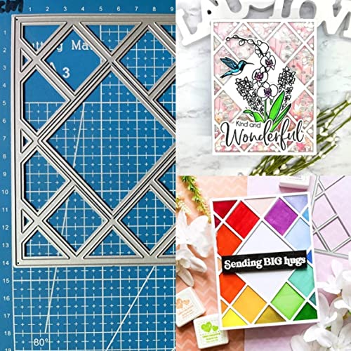 Rechteckige Diamant-Rahmen-Metall-Stanzformen, Diamant-Abdeckplatte, rechteckige Stanzschablonen, Stanzschablonen, DIY, Scrapbooking, Karten, dekorative Prägepapier-Stanzformen für Album, Rechteckige Diamant-Rahmen-Metall-Stanzformen, Diamant-Abdeckplatte, rechteckige Stanzschablonen, Stanzschablonen, DIY, Scrapbooking, Karten, dekorative Prägepapier-Stanzformen für Album, von DuuFounG