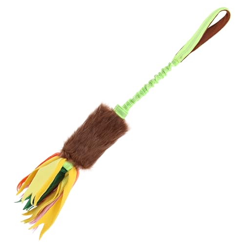 Duuclume Hundespielzeug Seil zum Tauziehen, elastisches Zug-interaktives Spielzeug zum Kauen und Zahnen, robustes Hundespielzeug, Orange von Duuclume