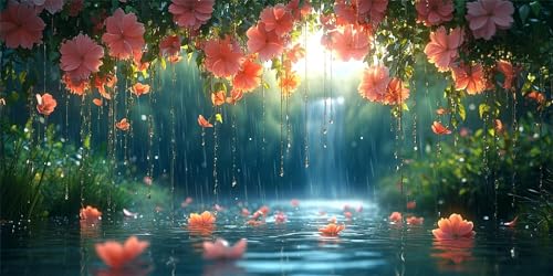 Blumen Diamond Painting Erwachsene, Regen Diamond Painting Set für Kinder, Crystal Art für Anfänger, DIY Diamant Kunst Mosaikherstellung, Diamant Kunst Erwachsene Groß XXL, Wand Deko, 100x200cm p-346 Blumen Diamond Painting Erwachsene, Regen Diamond Painting Set für Kinder, Crystal Art für Anfänger, DIY Diamant Kunst Mosaikherstellung, Diamant Kunst Erwachsene Groß XXL, Wand Deko, 100x200cm p-346 von Duushuait
