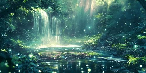 Diamond Painting Wasserfall Diamond Painting Kinder, Wald Bastelset Erwachsene, Kreativ Set für Erwachsene, 5D Crystal Art Set, DIY Diamant Kunst Kits für Anfänger, für Home Wall Decor, 70x140cm p-628 Diamond Painting Wasserfall Diamond Painting Kinder, Wald Bastelset Erwachsene, Kreativ Set für Erwachsene, 5D Crystal Art Set, DIY Diamant Kunst Kits für Anfänger, für Home Wall Decor, 70x140cm p-628 von Duushuait